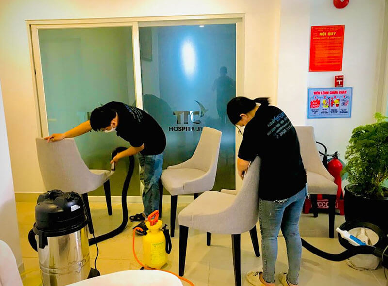 Dịch vụ giặt ghế khách sạn