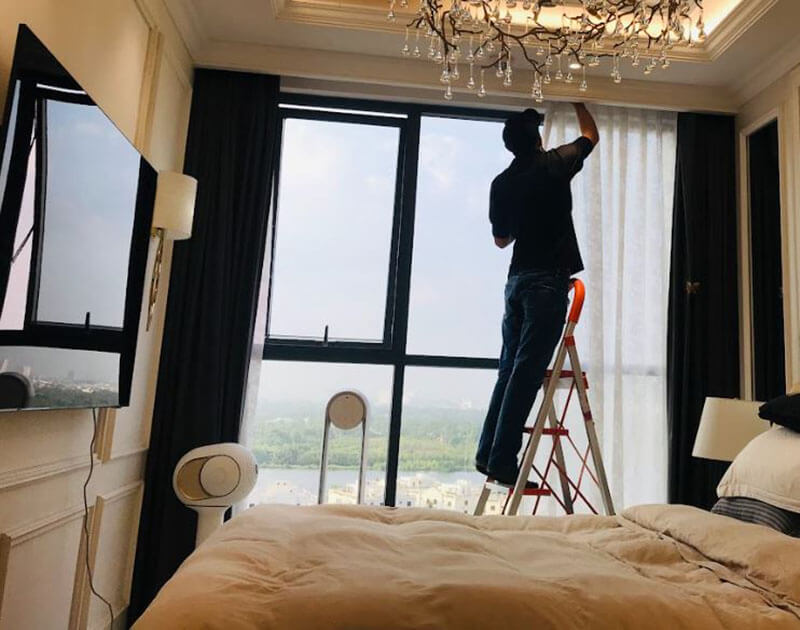 Dịch vụ giặt rèm cửa quận 1